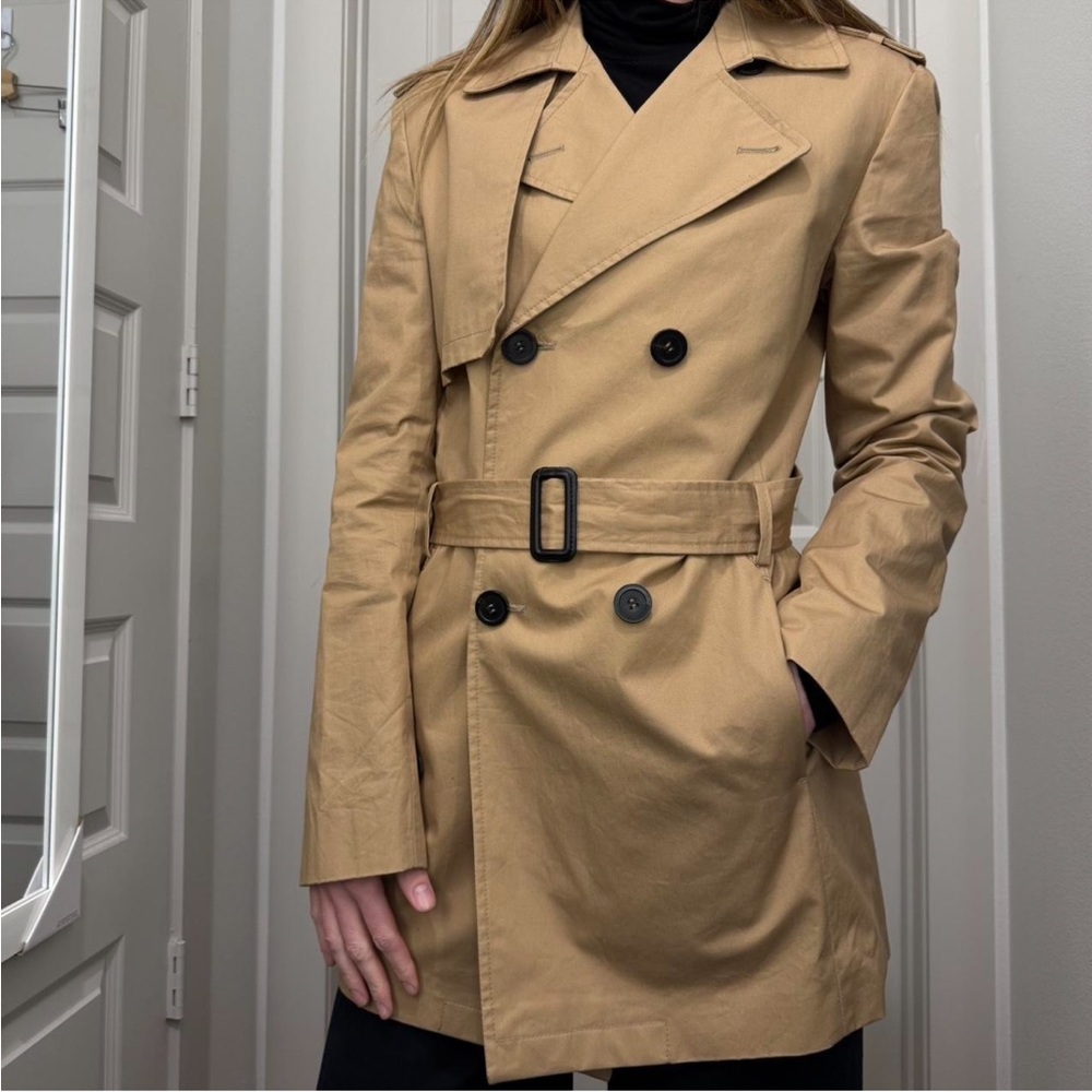 System Camel light weight trench coat